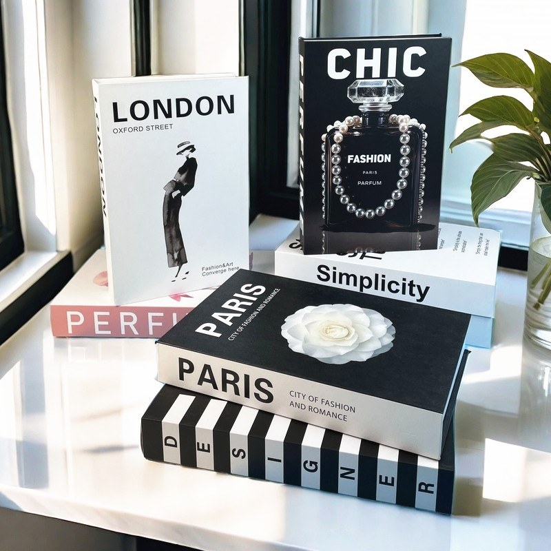 Interior Design Landscape - Perfume Luxury Fake Book Storage Box