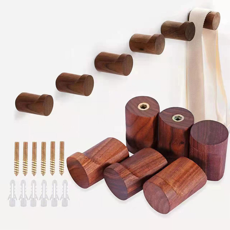 Interior Design Product - Beech Wood Black Walnut Hook Modern