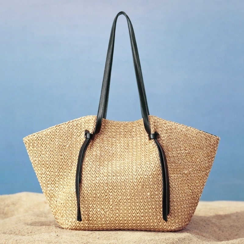 Interior Design Bali - Summer Straw Woven Basket Handbag Fashion