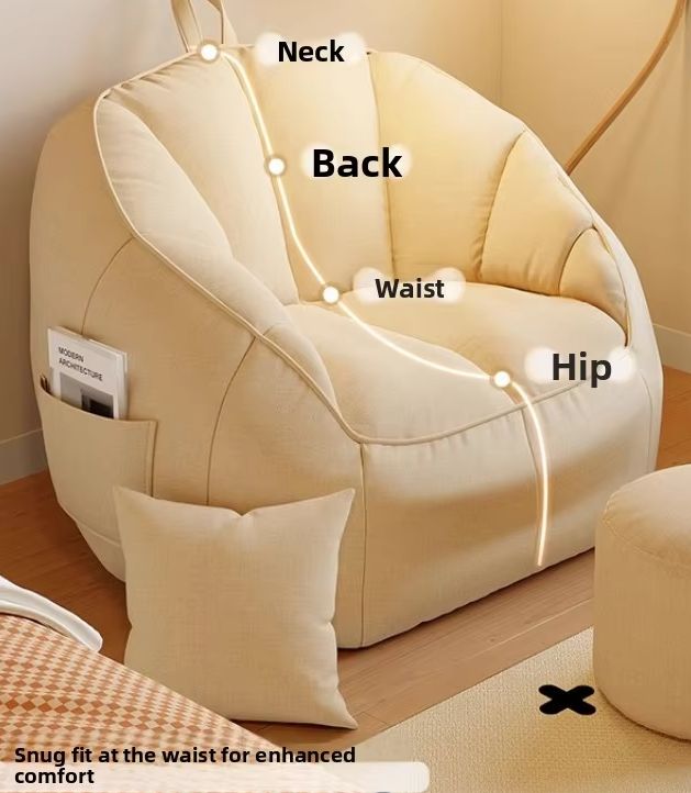 Interior Design Tech - bedroom balcony Bean bag sofa tatami