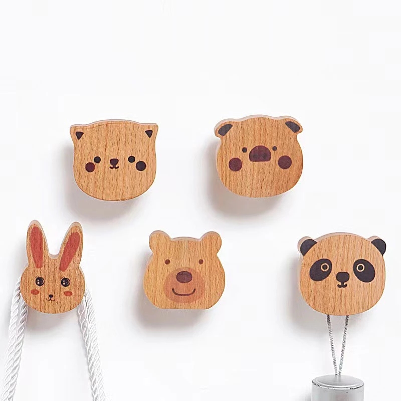 Interior Design Product - Wooden Cute Animal Coat Hook Solid