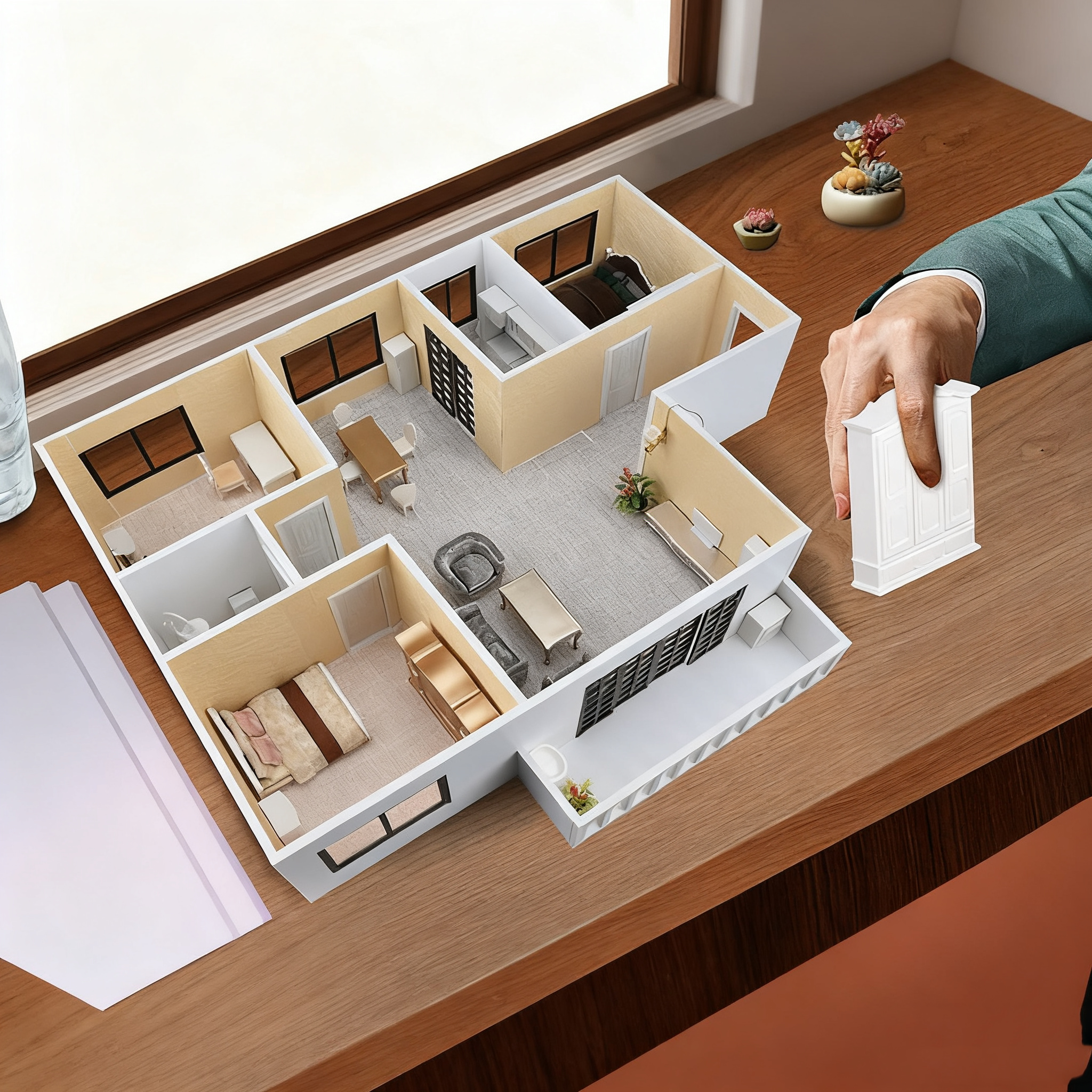 Interior Design Build - Architectural Scterms Model Kit, DIY House