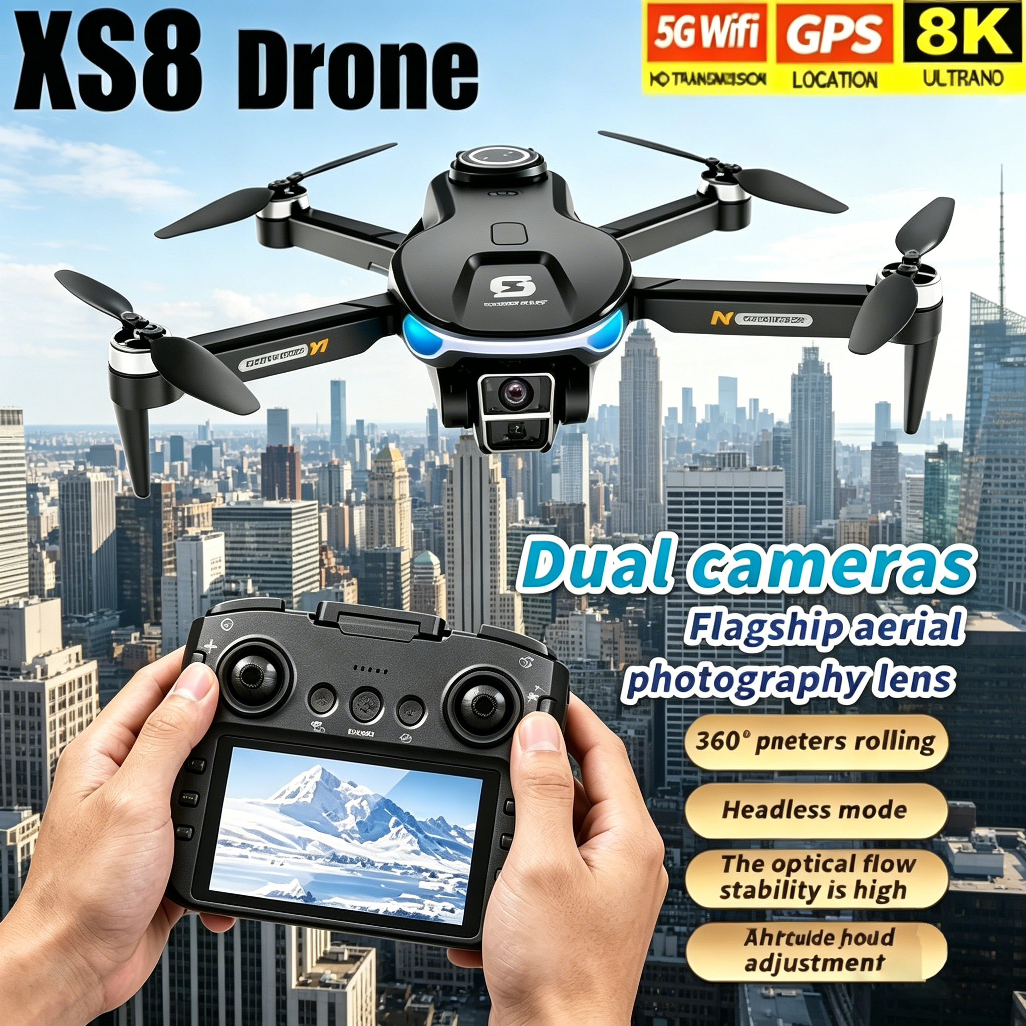 Interior Design Game - HD 8K Professional GPS Drone with