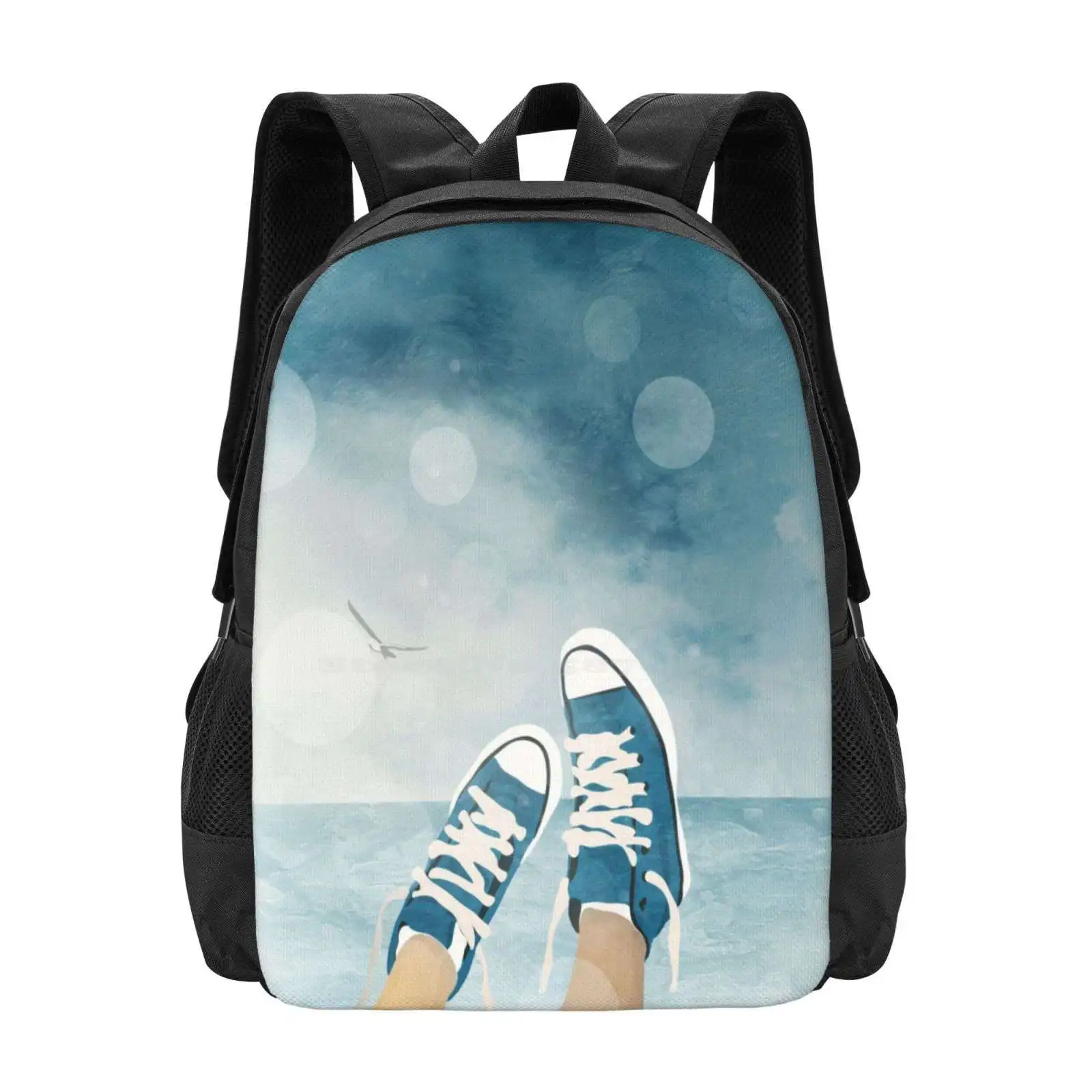 Interior Design Illustration - Blue Hot Sale Backpack Fashion Bags