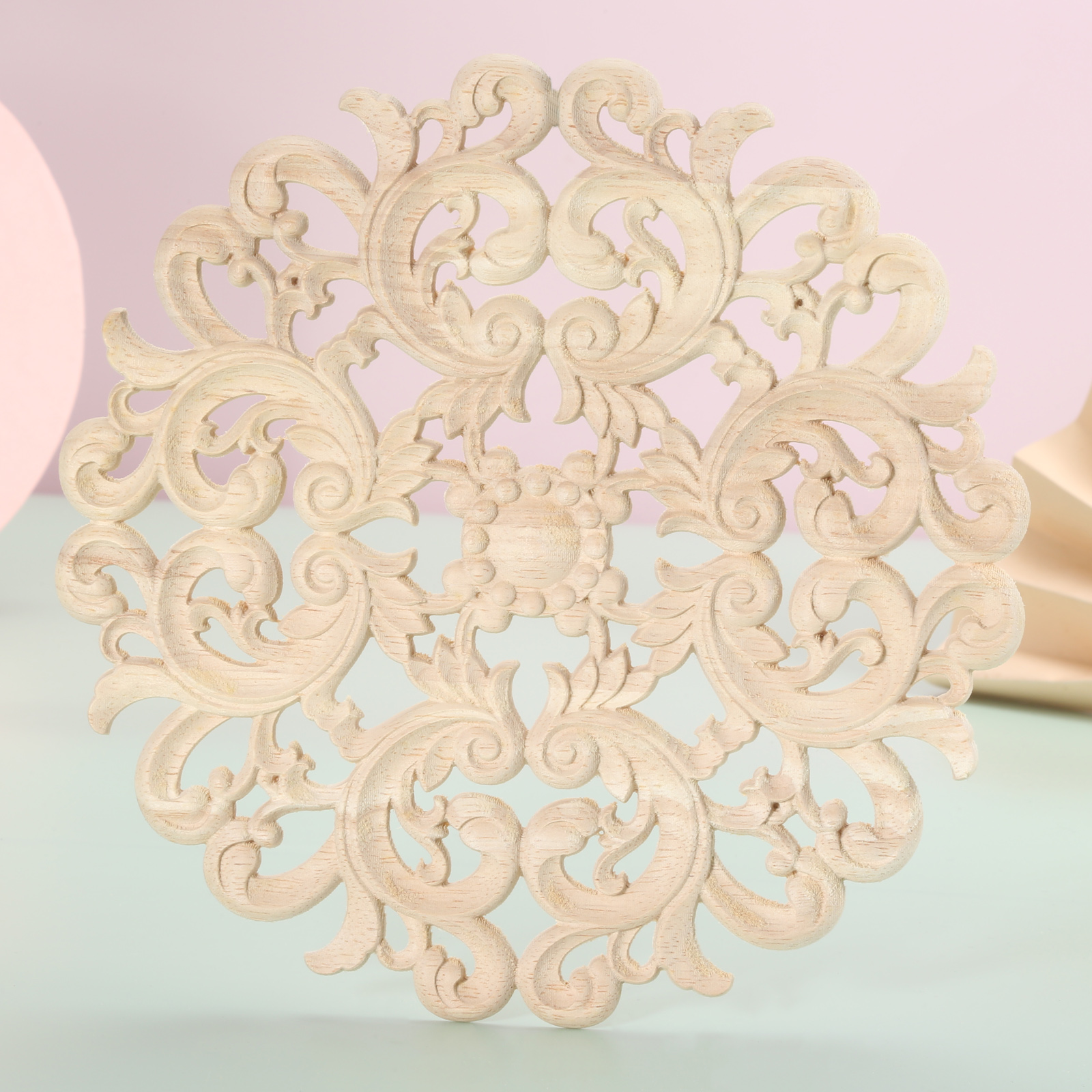 1 pc unpainted  round flower c - Interior Design Product avis et prix