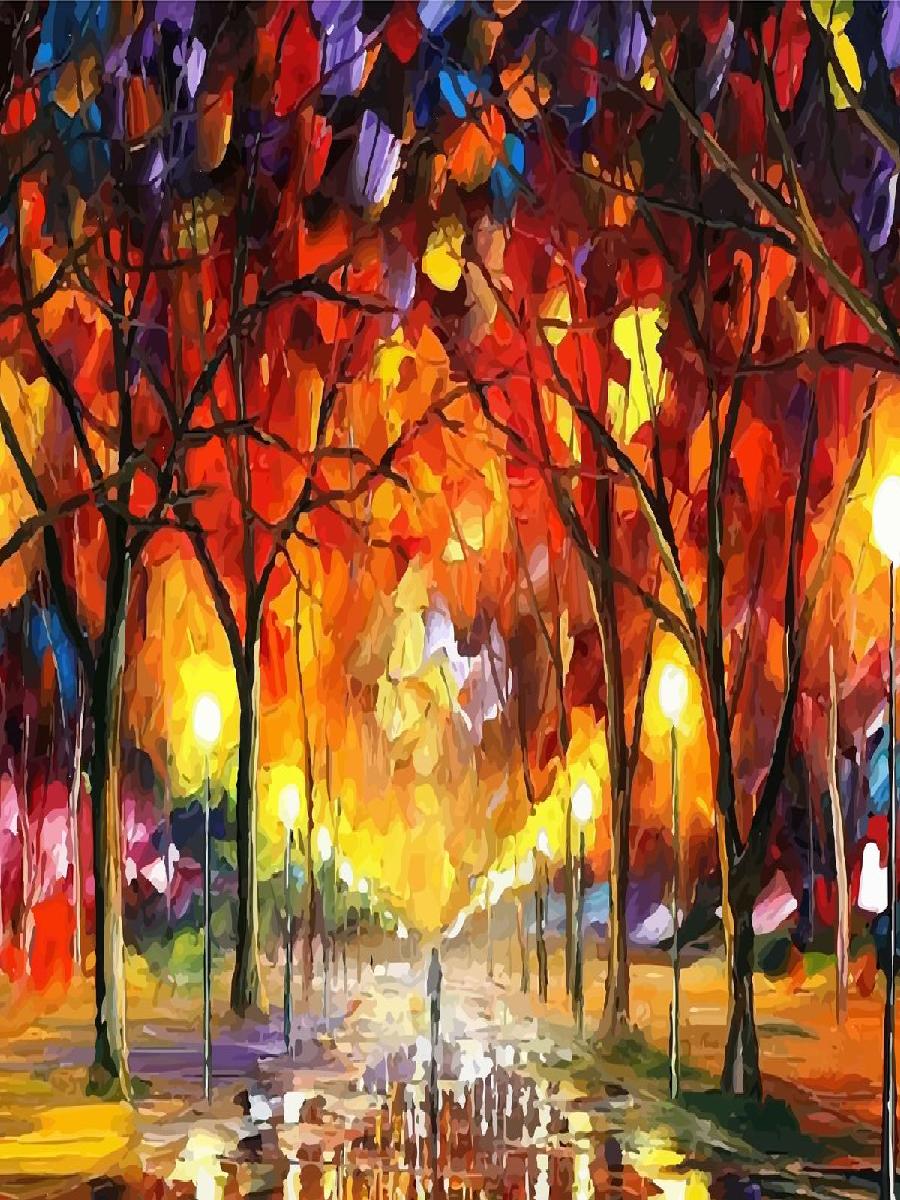 Leonid Afremov Melody Of The N - Interior Design Landscape avis et prix