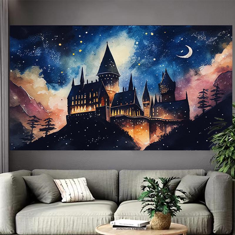 Castle Lake Wall Tapestry Fant - Interior Design Landscape avis et prix