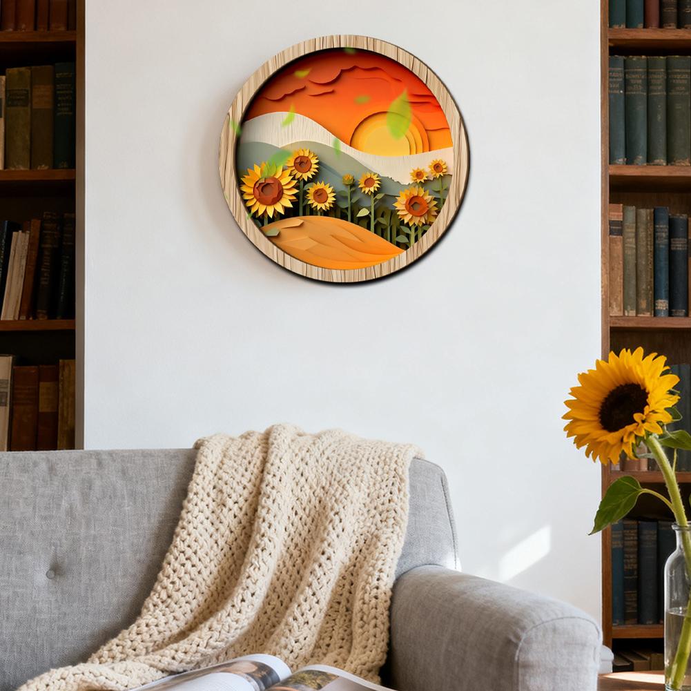 ordic Style 3D Wooden Circular - Interior Design Landscape avis et prix