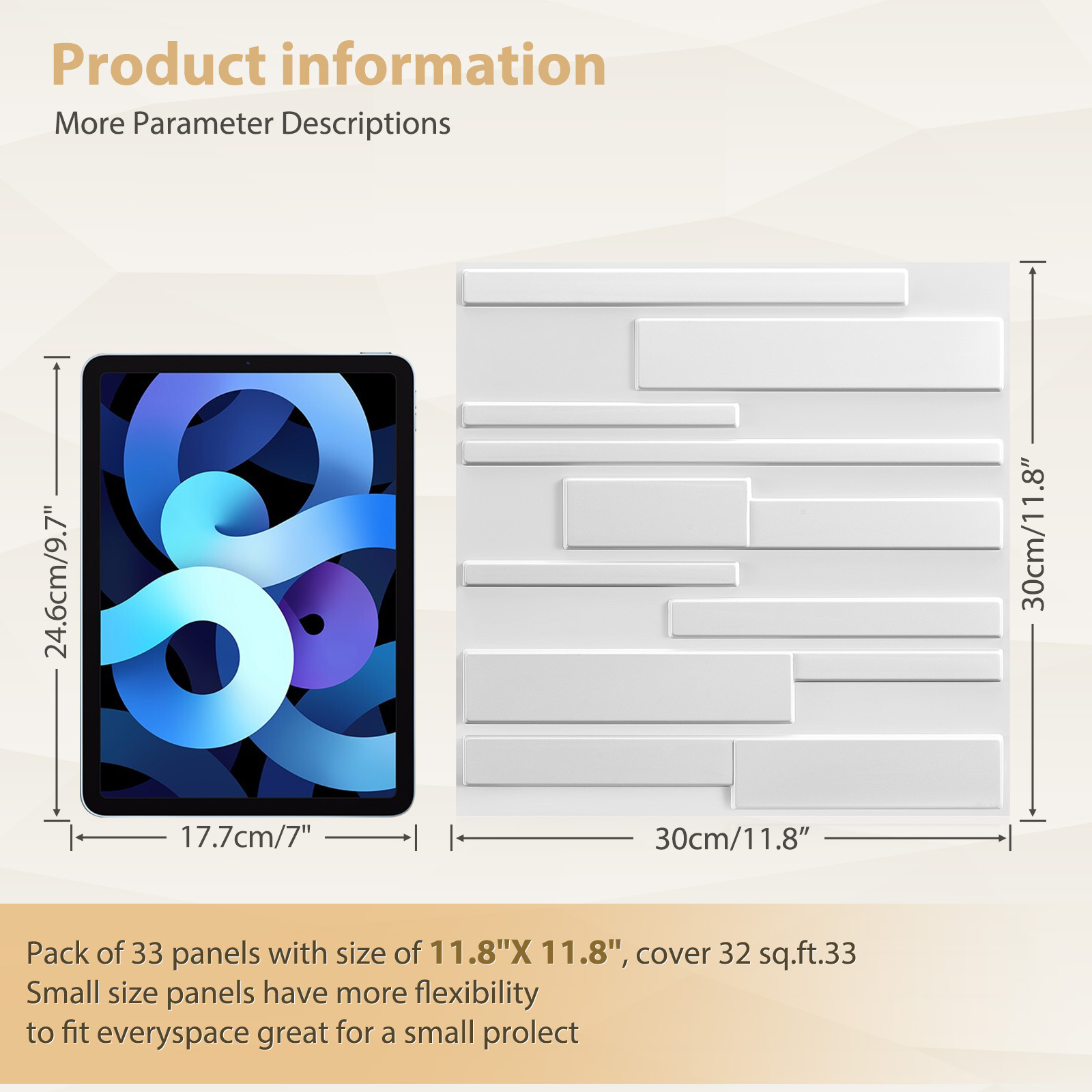 KUUJOJO 3D textured wall panel - Wall Panel 3D Texture avis et prix