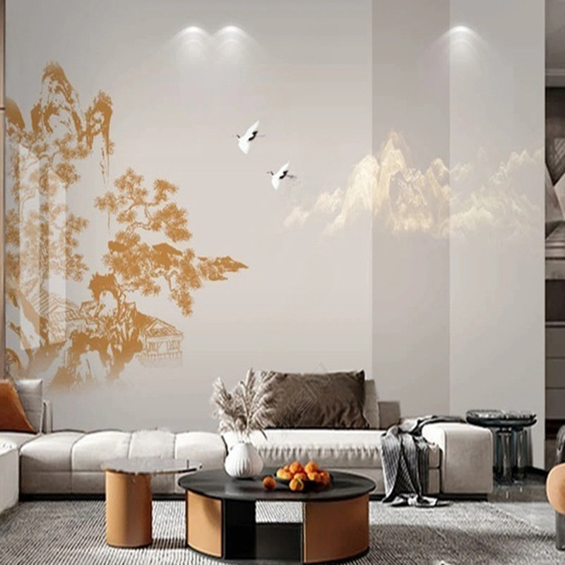 Elegant Chinese Hand-Painted P - Interior Design Landscape avis et prix