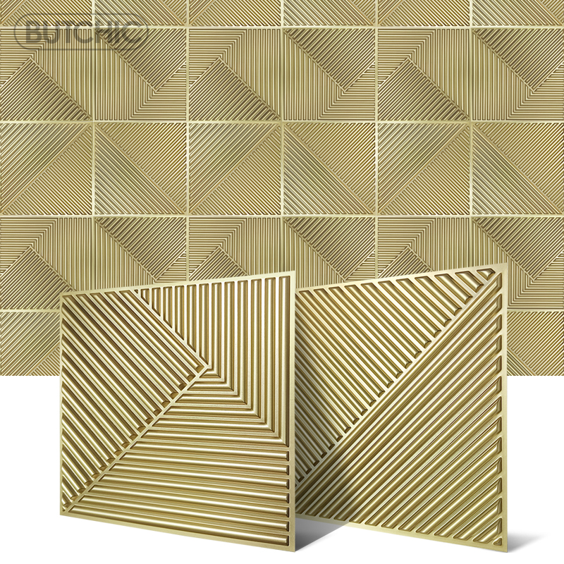 12pcs 50cm 3D wall decor Wood  - Wall Panel 3D Texture avis et prix