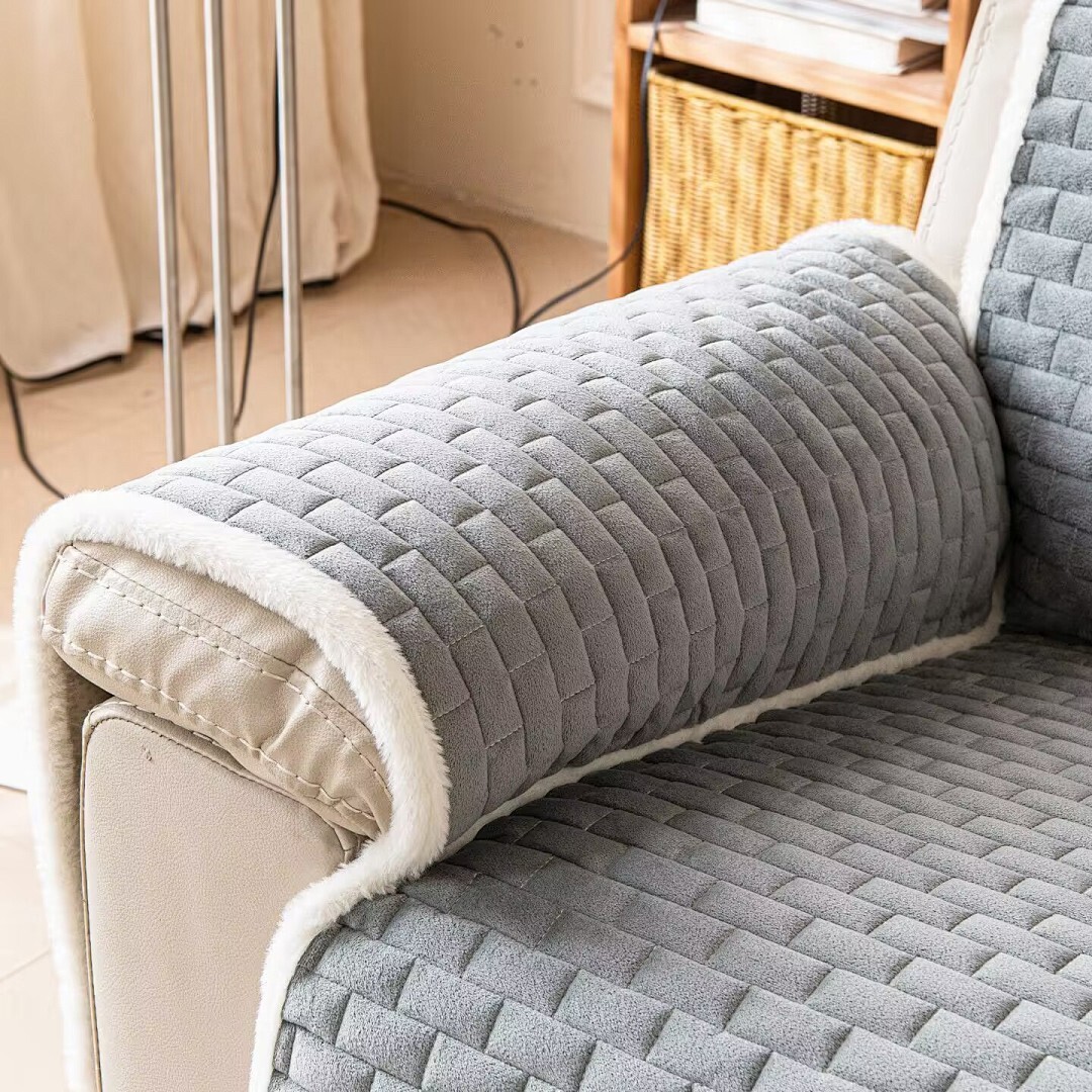 Non-Slip Sofa Cushion Flannel  - Velvet Cushion Cover avis et prix
