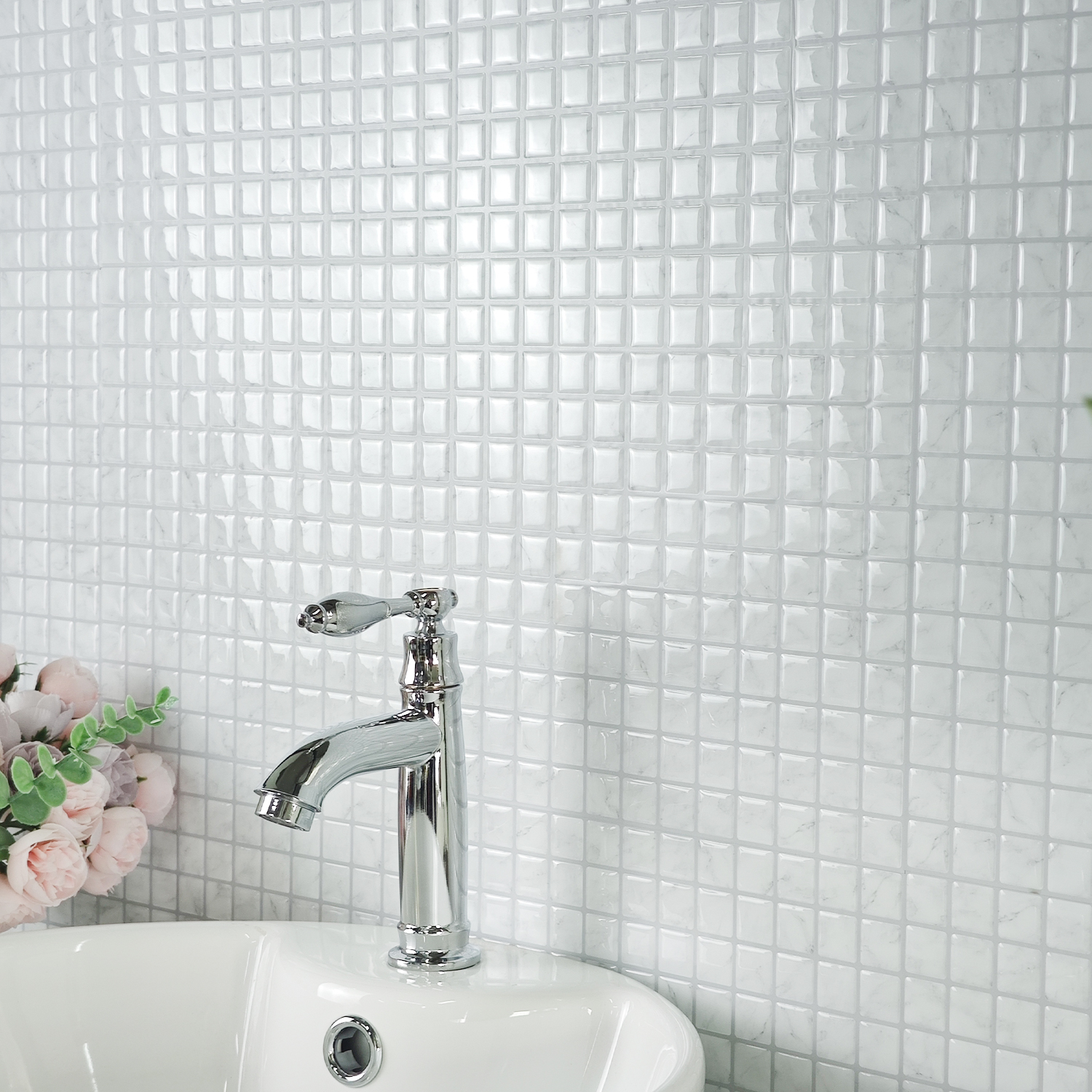 10pcs 3D Self-adhesive Wall Ti - Wall Panel 3D Texture avis et prix