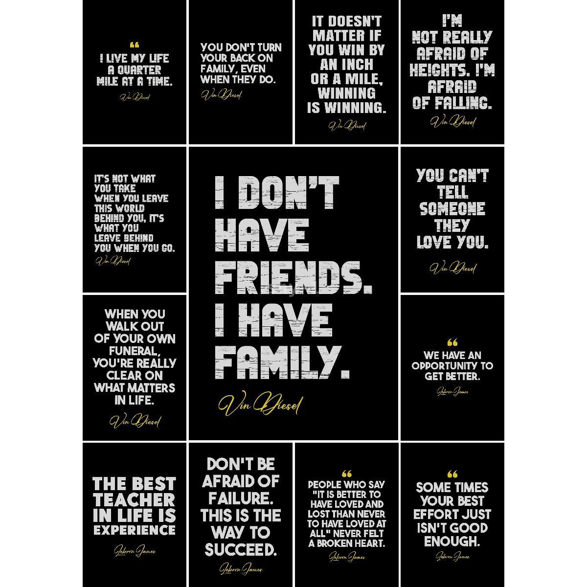 Vin Diesel Text Art Poster  Un - Interior Design Landscape avis et prix
