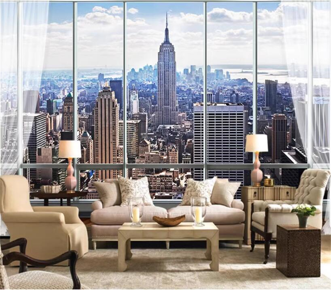 New York Sunrise 3D Window Cit - Interior Design York avis et prix