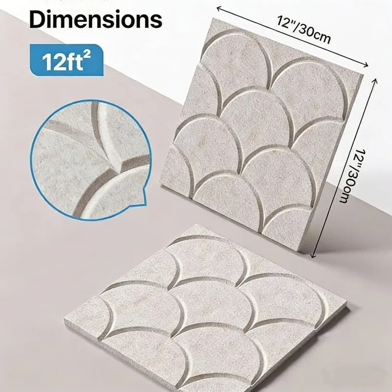 Square Sound Proof Wall Board  - Wall Panel 3D Texture avis et prix