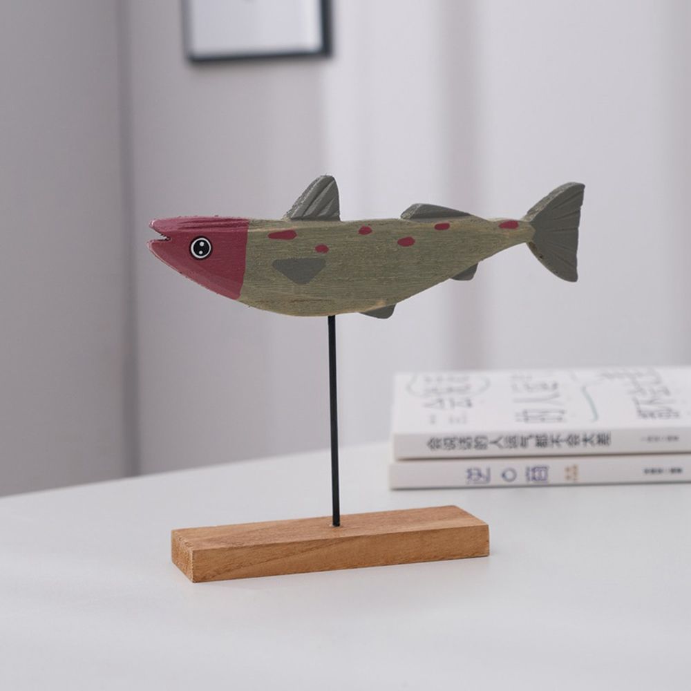 Colorful Wooden Fish Statue No - Interior Design Product avis et prix