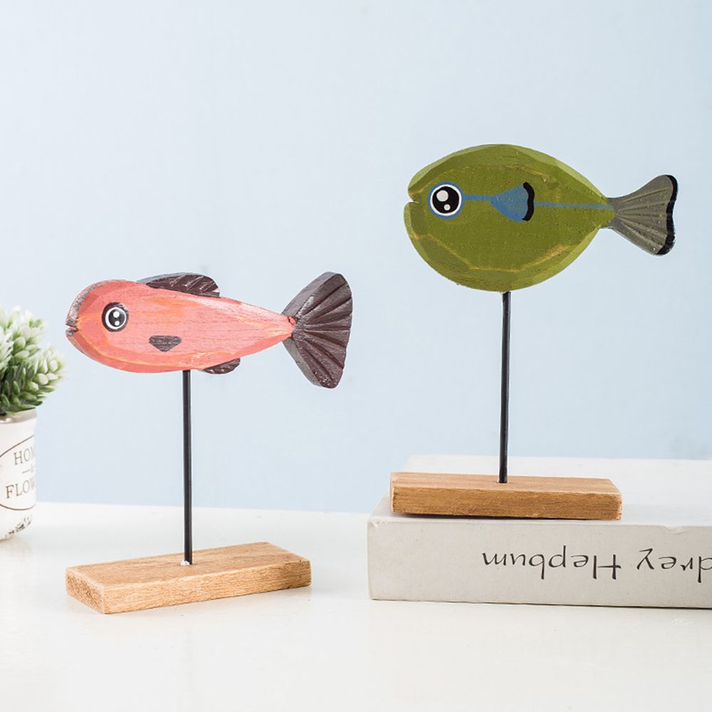 Colorful Wooden Fish Statue No - Interior Design Product avis et prix