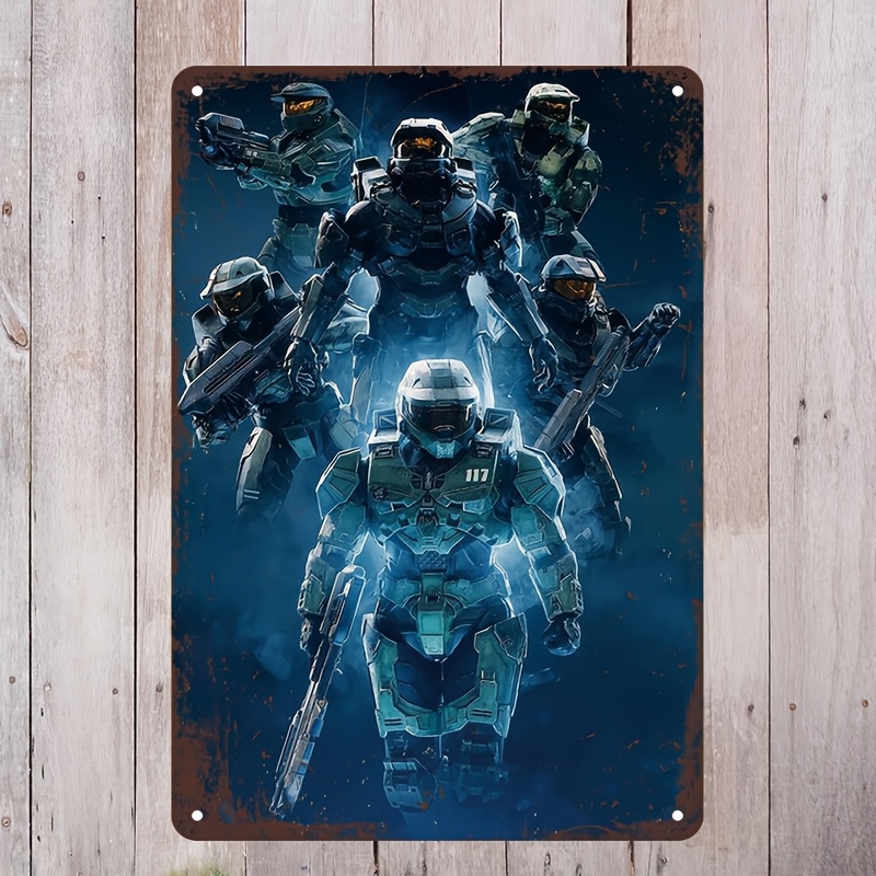 Halo-Inspired Metal Wall Art S - Interior Design Game avis et prix