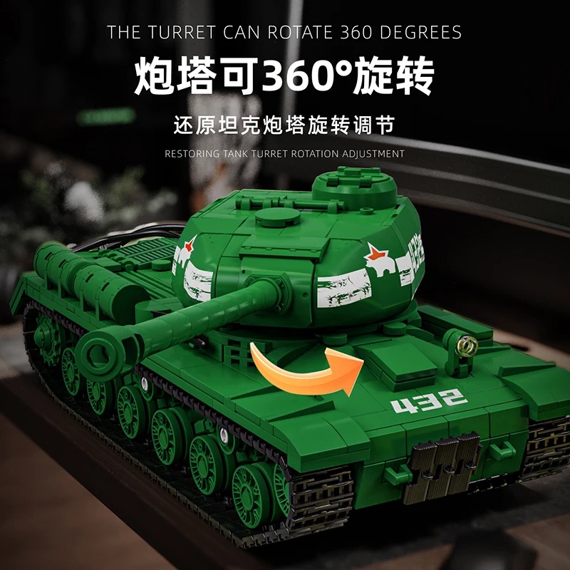 IS-2 Tank Model Kit - 1402PCS  - Interior Design Build avis et prix