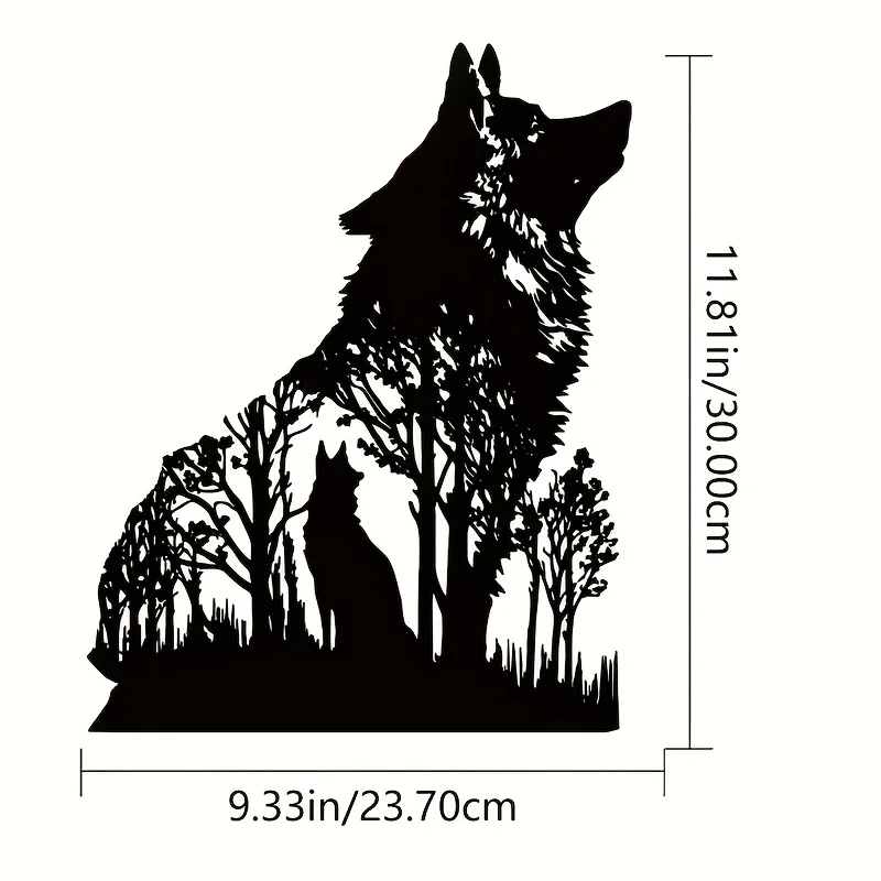 HelloYoung Wolf Decor Black Wo - Interior Design Product avis et prix