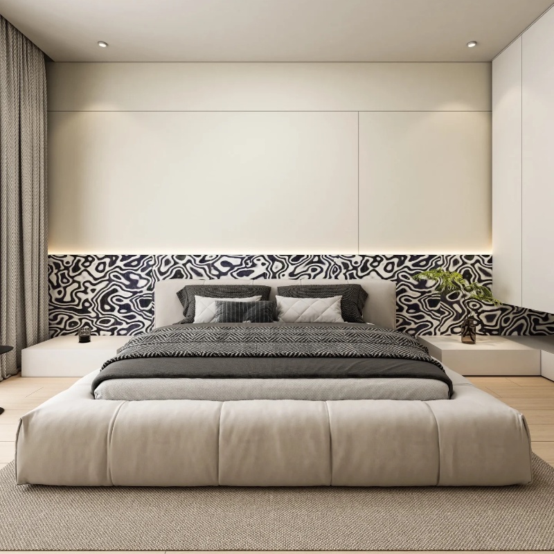 Tech Black White Graphic Wood  - Interior Design Tech avis et prix