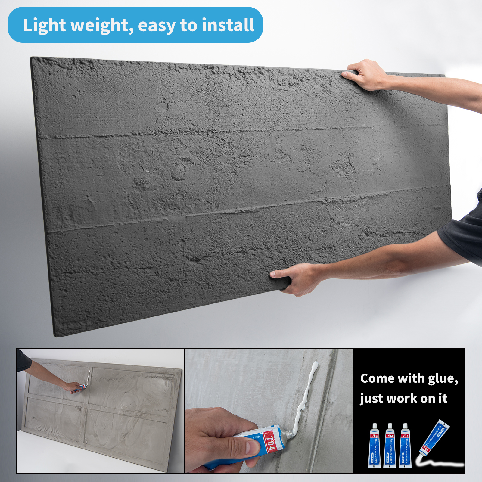 Art3d 4PCS Cement Texture 3D W - Wall Panel 3D Texture avis et prix