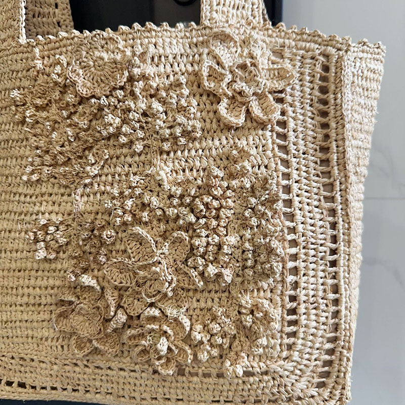 Summer Flower Woven Tote Bag B - Interior Design Bali avis et prix