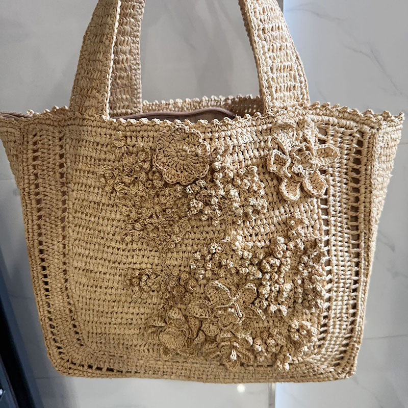 Summer Flower Woven Tote Bag B - Interior Design Bali avis et prix