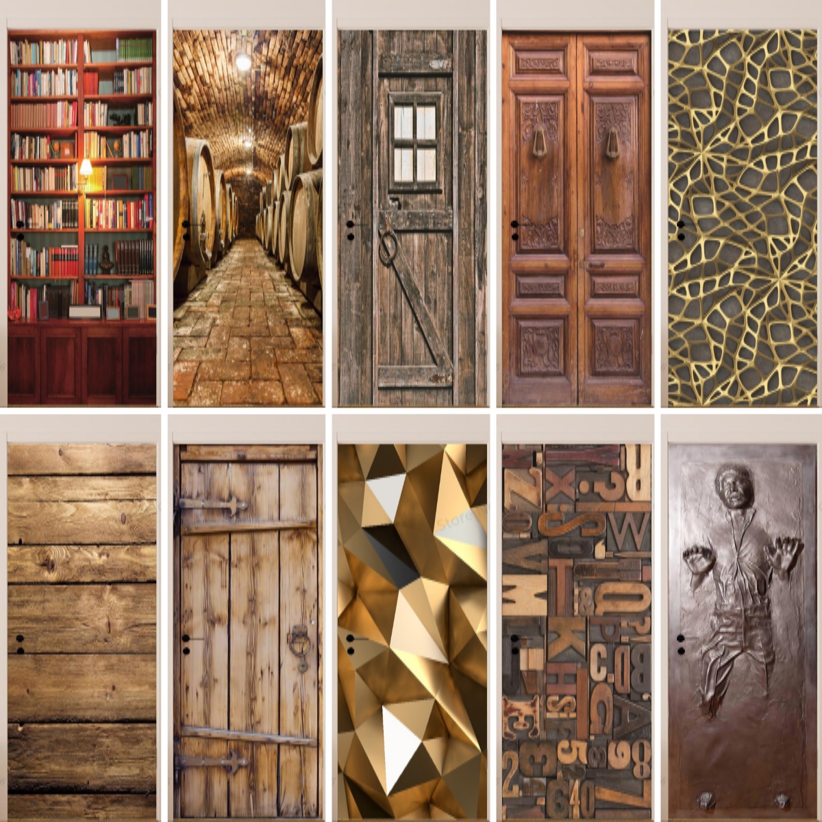 Imitation Wood Door Sticker Re - Interior Design Product avis et prix