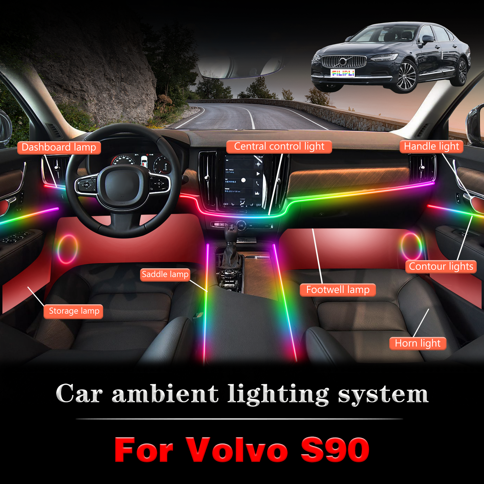 For Volvo S90 High-end Stealth - Interior Design Apps avis et prix