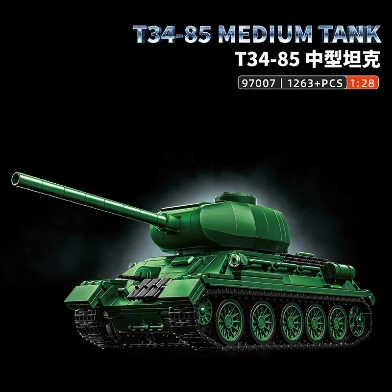 T34-85 Tank Model Kit - 1263PC - Interior Design Build avis et prix
