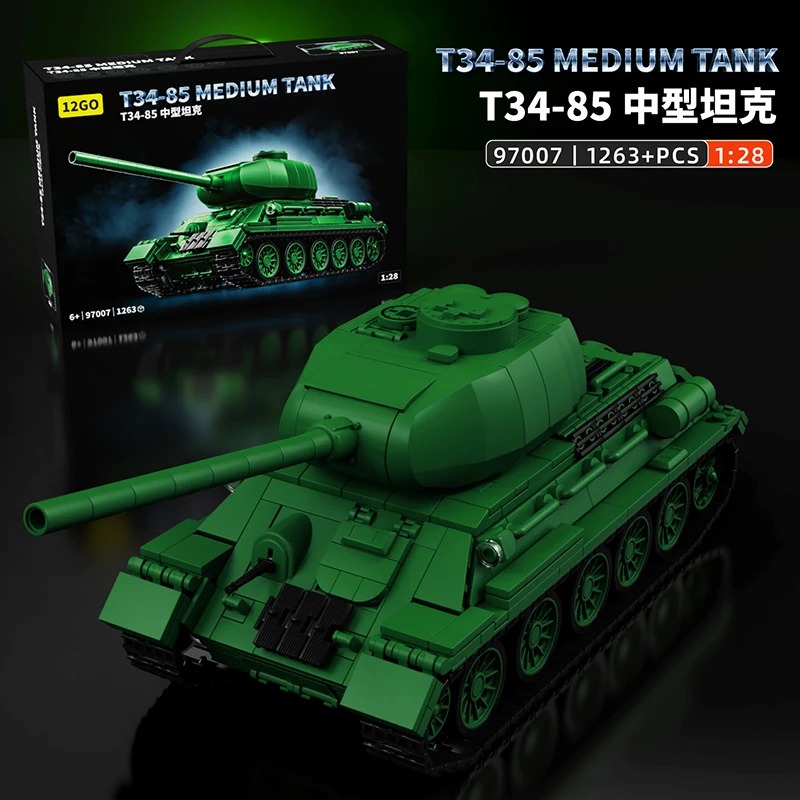 T34-85 Tank Model Kit - 1263PC - Interior Design Build avis et prix