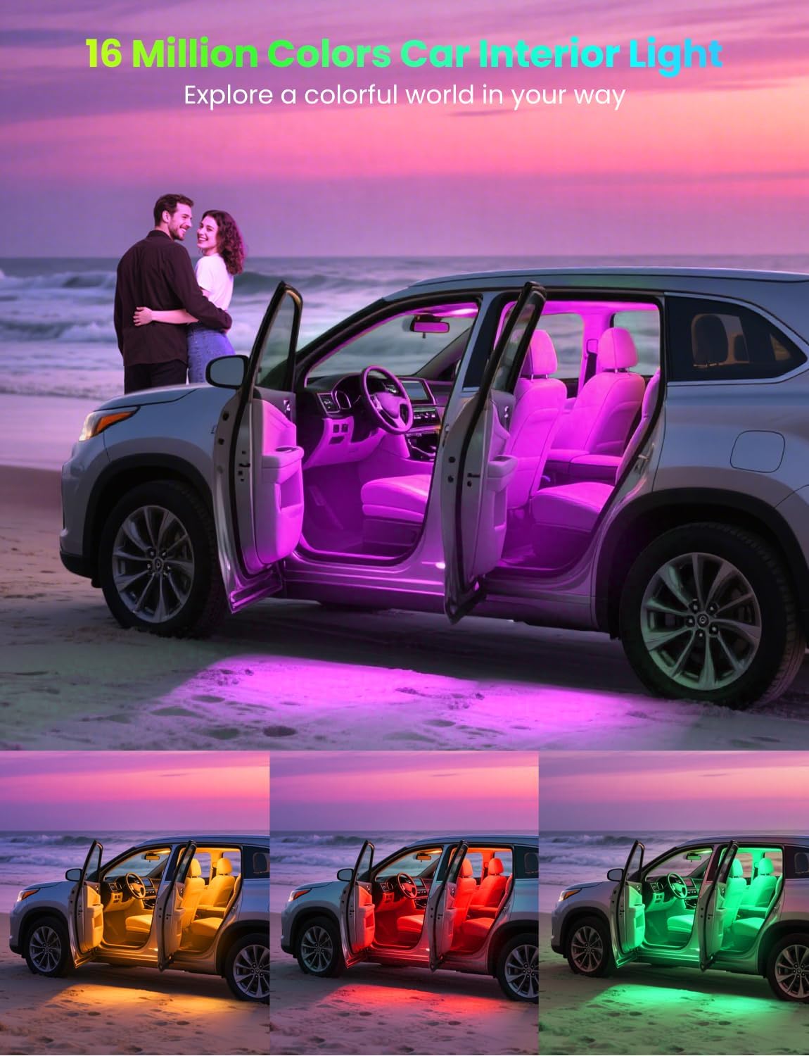 RGB 48 LED Car Interior Lights - Interior Design Apps avis et prix