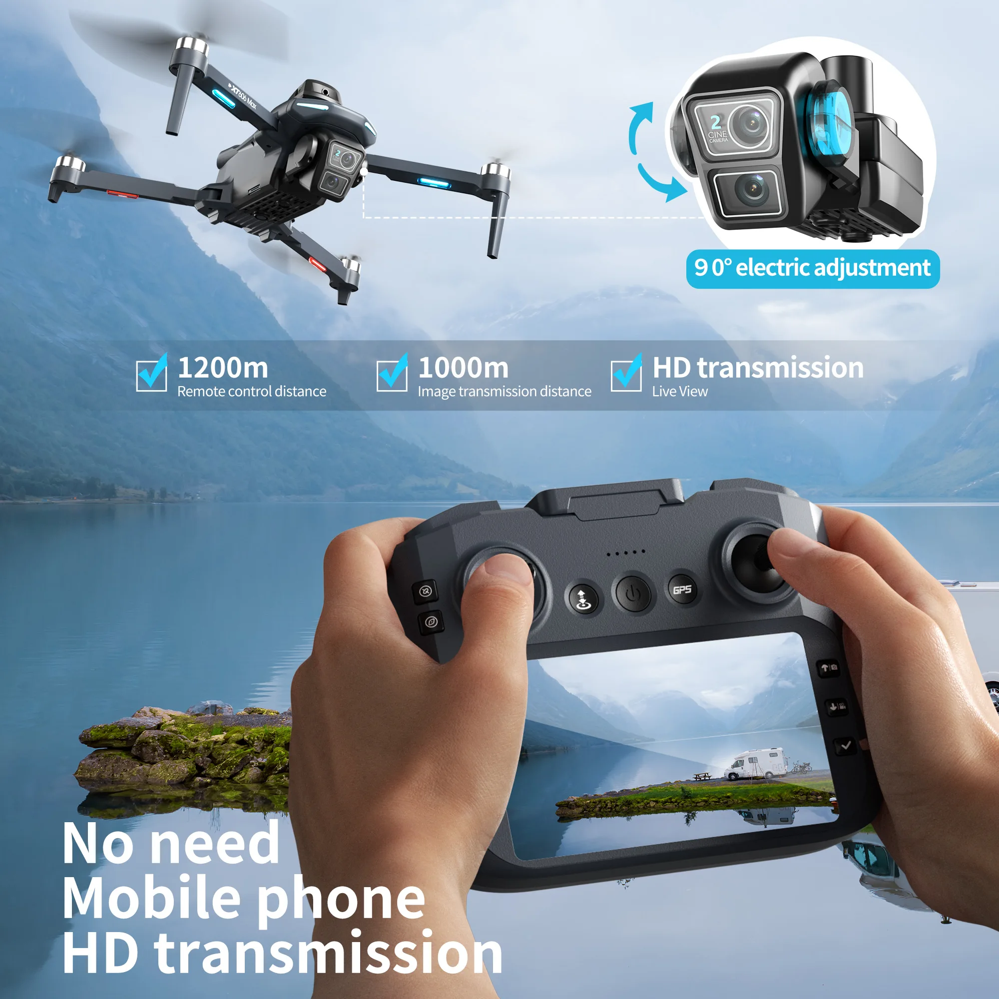 Lenovo XT606 MAX GPS Drone 4k  - Interior Design Game avis et prix