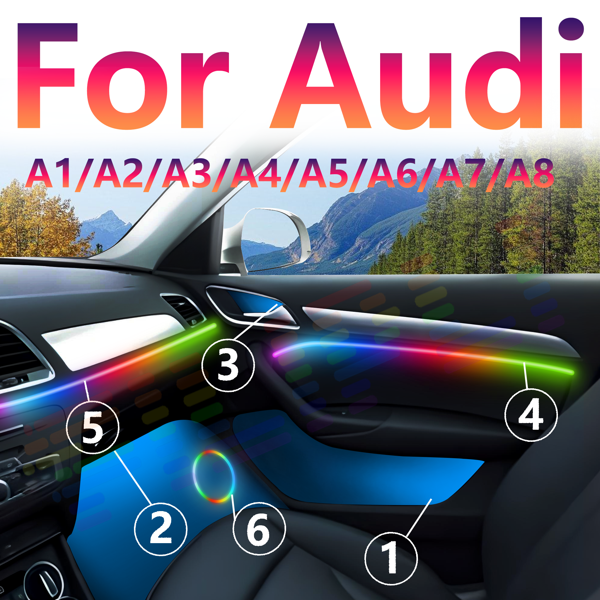 Interior LED Light For Audi A1 - Interior Design Apps avis et prix