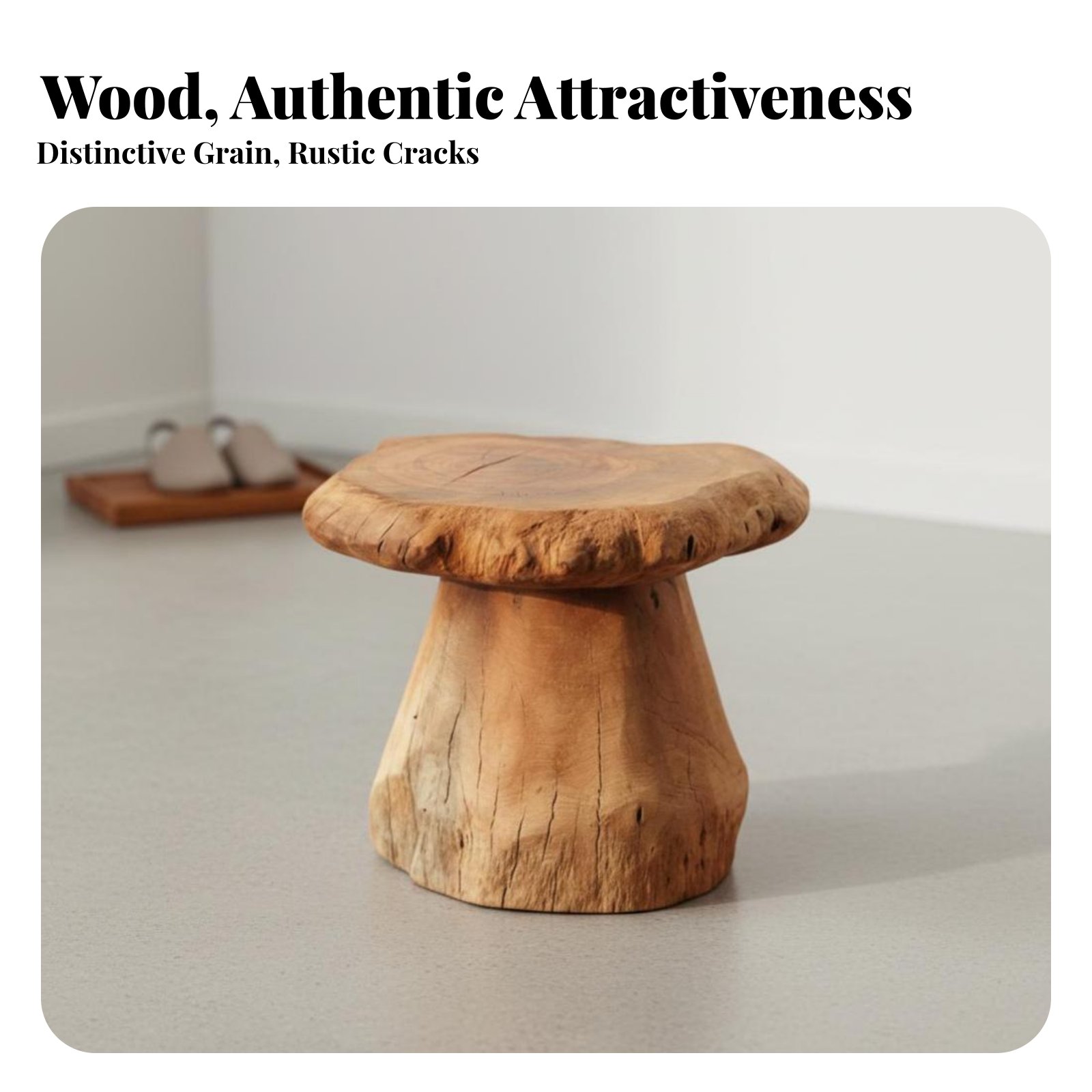 Mushroom-Shaped Stool Wabi-Sab - Interior Design Build avis et prix