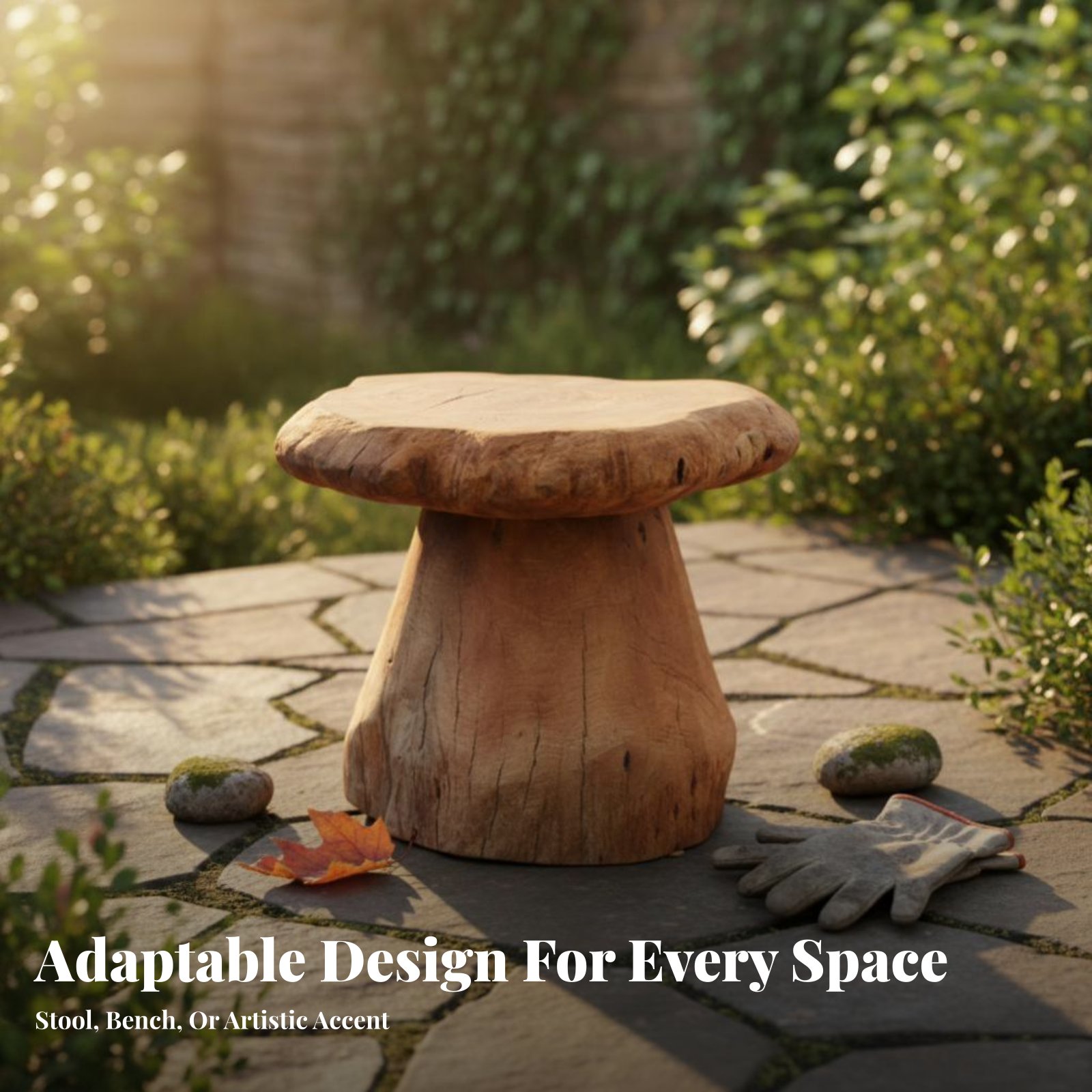 Mushroom-Shaped Stool Wabi-Sab - Interior Design Build avis et prix