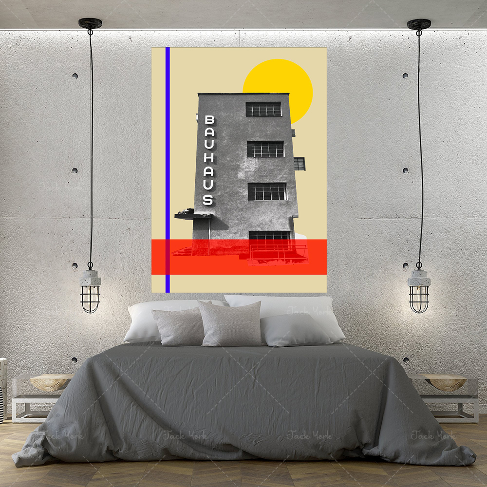 bauhaus travel poster, mid cen - Interior Design York avis et prix