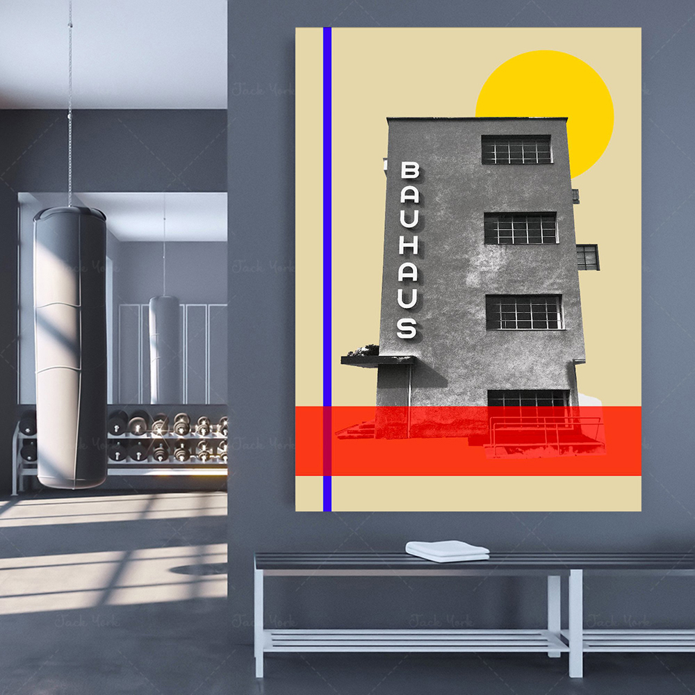 bauhaus travel poster, mid cen - Interior Design York avis et prix