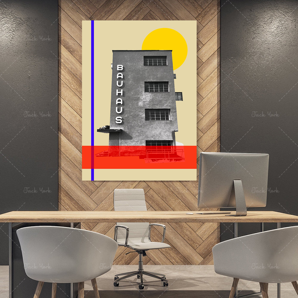 bauhaus travel poster, mid cen - Interior Design York avis et prix