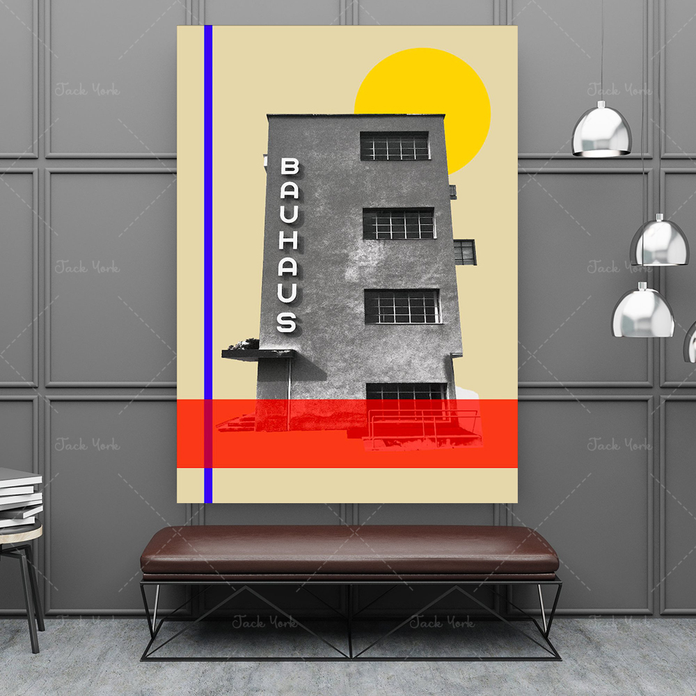 bauhaus travel poster, mid cen - Interior Design York avis et prix