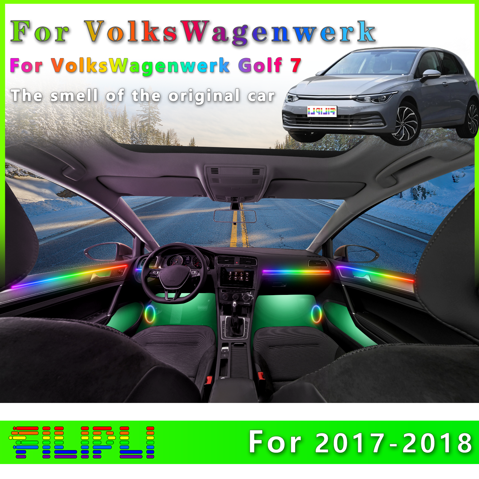 For VW Golf 7 2017-2018 Superi - Interior Design Apps avis et prix