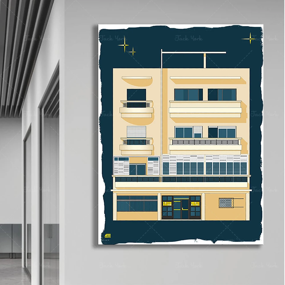 Bauhaus Tel Aviv Print Modern  - Interior Design York avis et prix