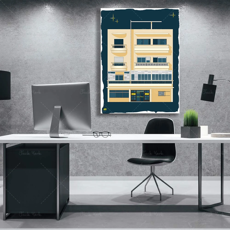 Bauhaus Tel Aviv Print Modern  - Interior Design York avis et prix
